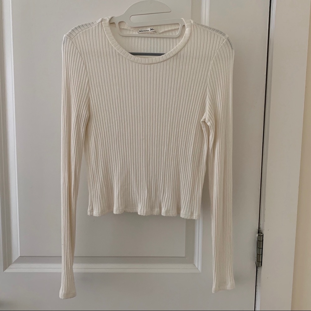 Like New Reformation Jackie Crop Top